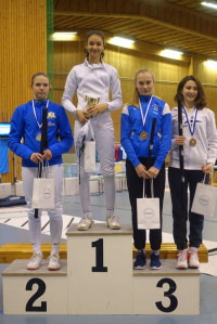 Espoo U14 girls medalists